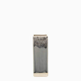 Vase carré en grès gris I Objet de décoration du Portugal Vase carré en grès "Madeira" - Gris