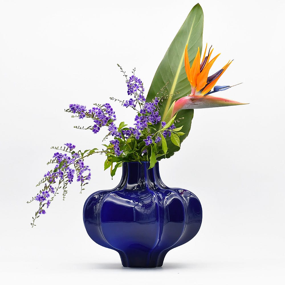 Vase en céramique - Bleu cobalt