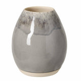 Madeira I Fine Stoneware Oval Vase - Grey